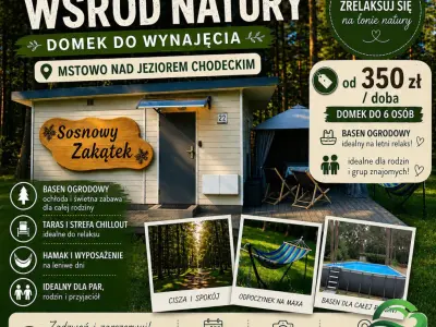 Sosnowy Zakątek - Noclegi Mstowo, Domki - miniatura 10